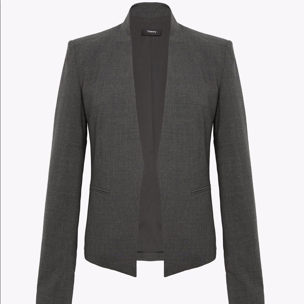 Theory Stretch Wool Open Jacket
